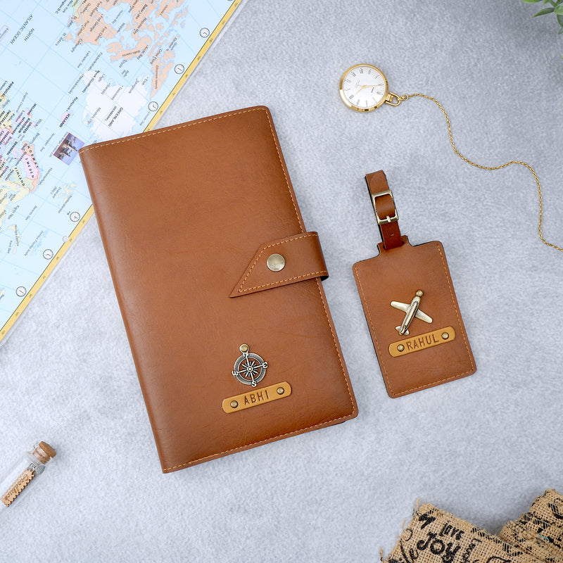 Travel Passport Holder & Luggage Tag ID Card
