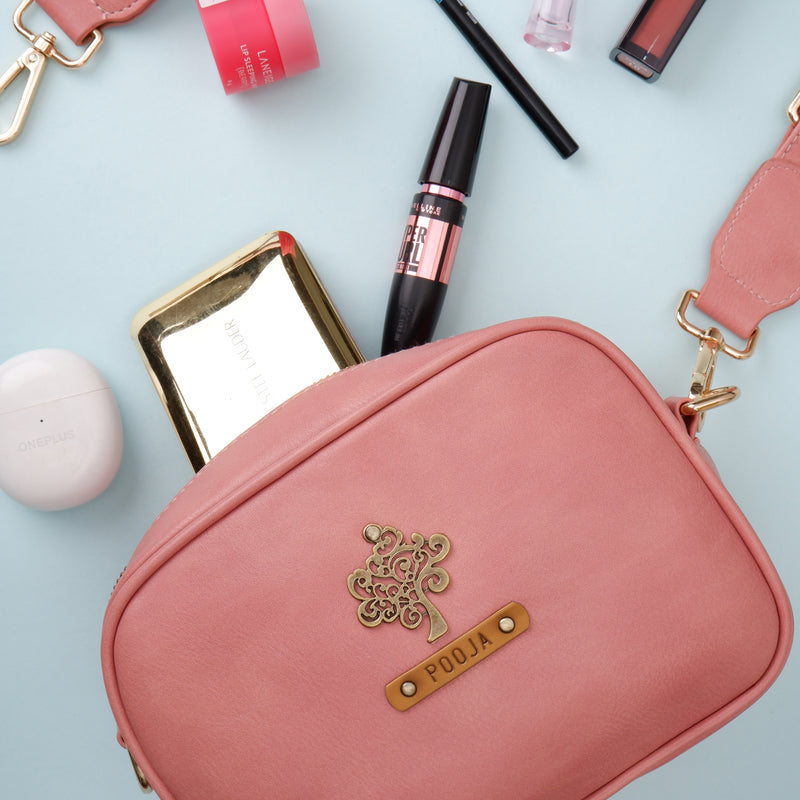 Personalised MIA Sling Bag - BLUSH PINK COLOR