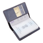 Personalized Grey Leather Finish Passport Cover