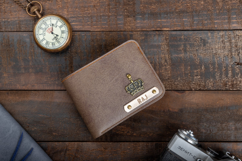 Customized Coffee Wallet For Men with Free Charm