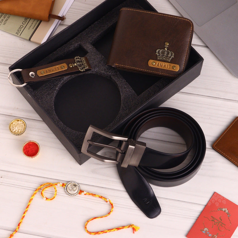 Reversible Black/Brown Belt & Wallet Combo
