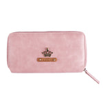 Blush Pink Womens Zip Wallet - Long