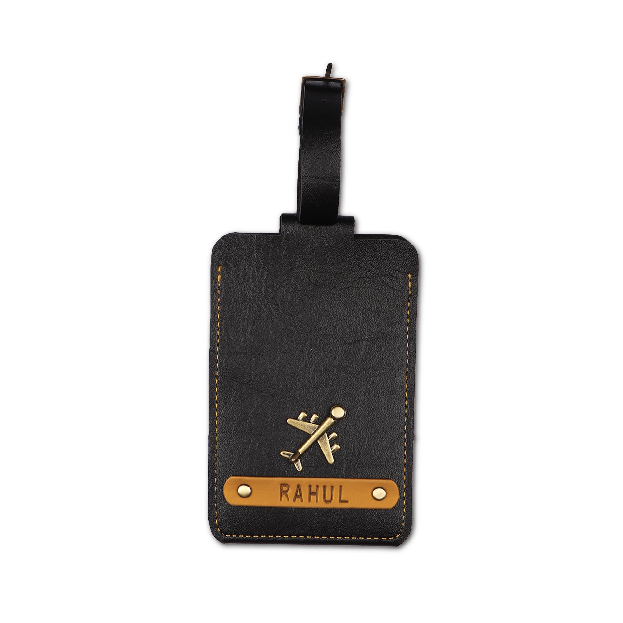 Black Luggage Tag - ID slot – The Junket
