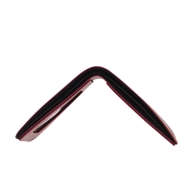 Customized Maroon Mens Wallet