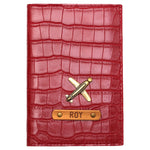 Cherry Red Vegan Executive Leather Passport Wallet