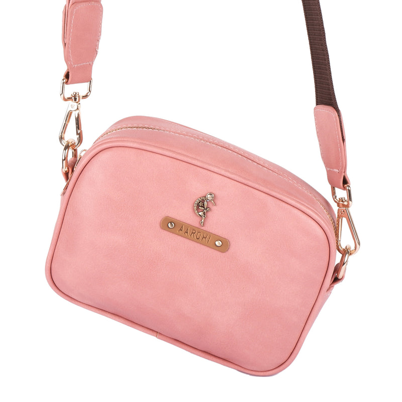 Personalised MIA Sling Bag - BLUSH PINK COLOR
