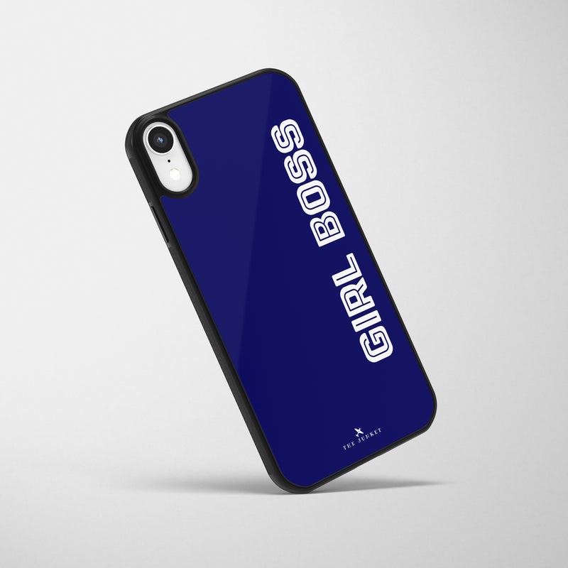 Personalized Glass Mobile Cover - Bold