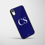 Personalized Glass Mobile Cover - Initials