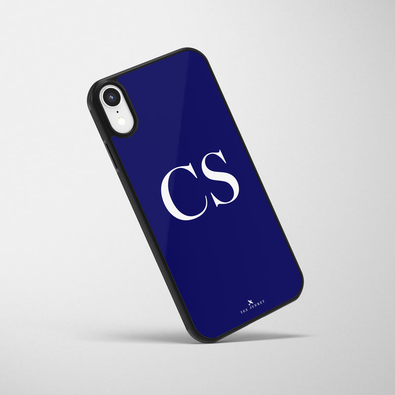 Personalized Glass Mobile Cover - Initials