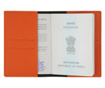 Orange Textured Passport Cover - The Junket