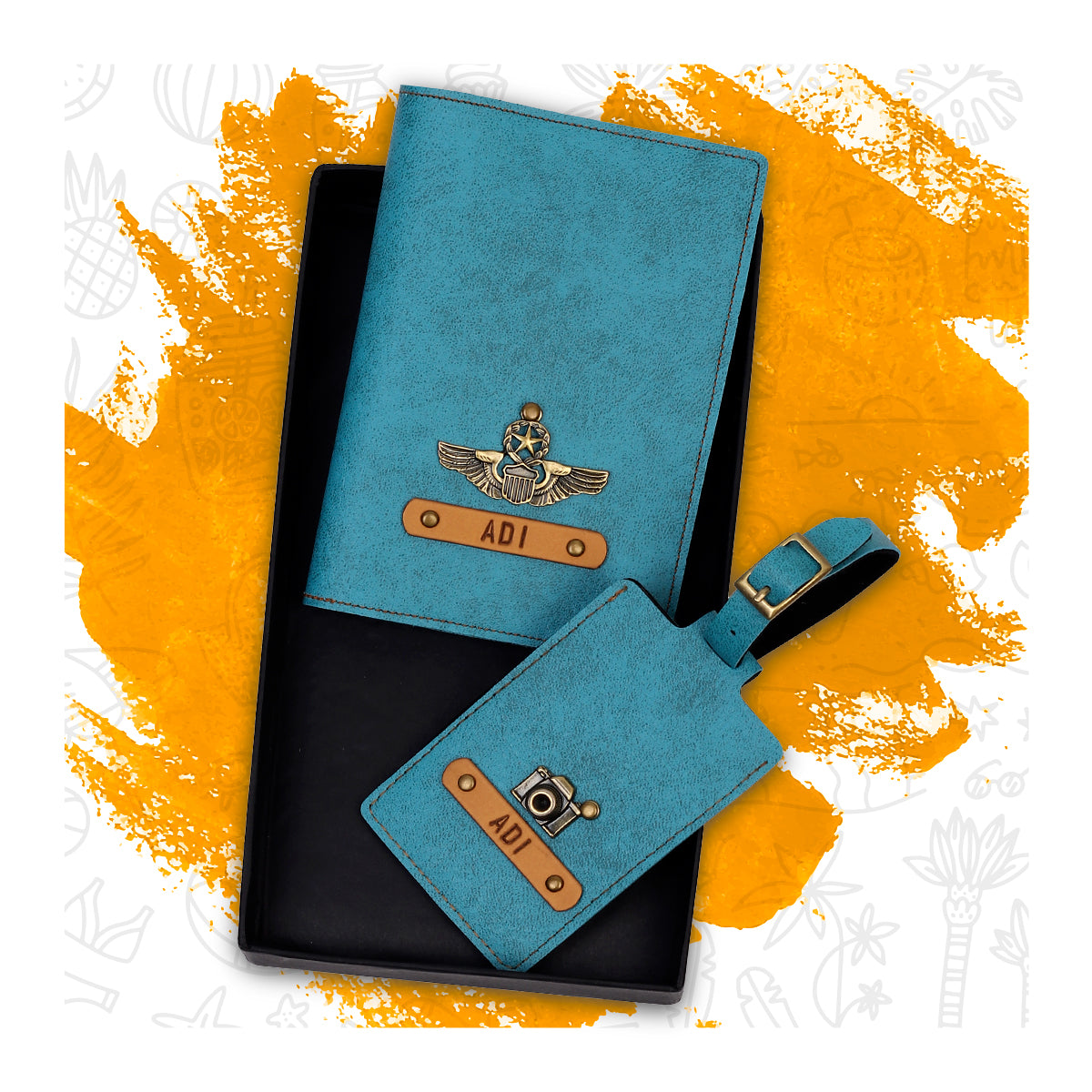 Passport Cover + Luggage Tag Set