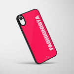 Personalized Glass Mobile Cover - Bold