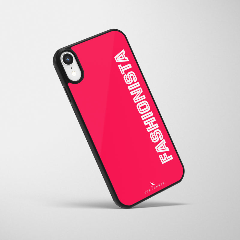 Personalized Glass Mobile Cover - Bold