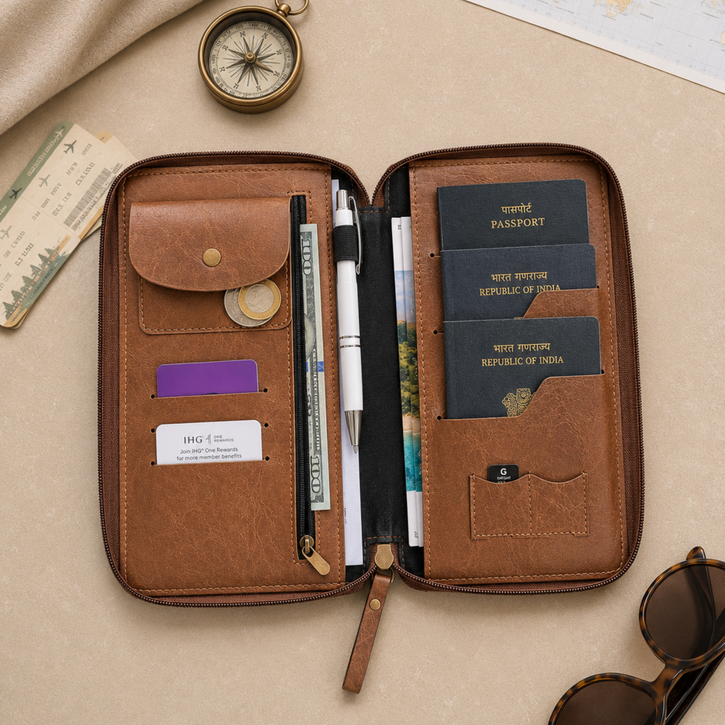 How a Zipper Travel Folder Keeps Your Passports Safe and Organised