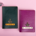 Personalized Couple Passport Covers & Free Luggage Tags