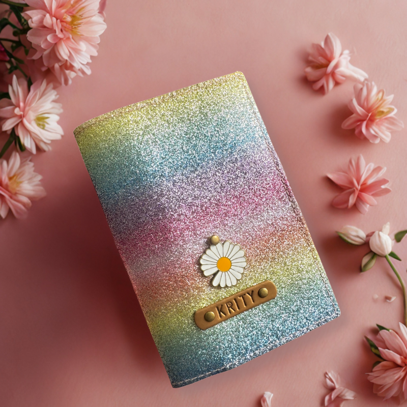 Unicorn Glitter Passport Cover