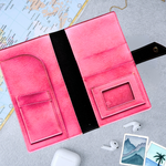 Pink Travel Passport Holder