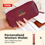 Cherry Red Womens Zip Wallet & Free Keychain