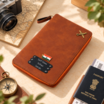 Zipper Travel Folder (Holds upto 3 Passports) - Laser Edition