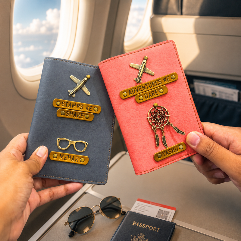 Adventure Couple Passport Cover Set