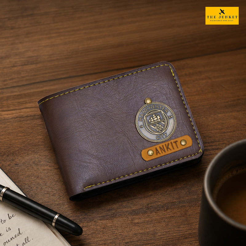 Personalised Mens Wallet - Manchester City