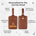Personalised 3+1 Luggage Tags