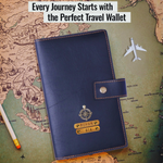 Black Travel Passport Holder