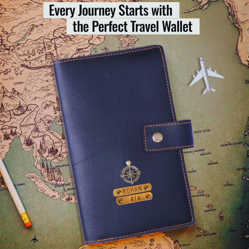 Black Travel Passport Holder