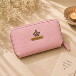 Blush Pink Womens Zip Wallet & Free Keychain