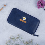 Midnight Blue Womens Zip Wallet with Free Keychain