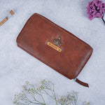 Brown Womens Zip Wallet