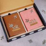 Mr & Mrs Couple Passport Covers