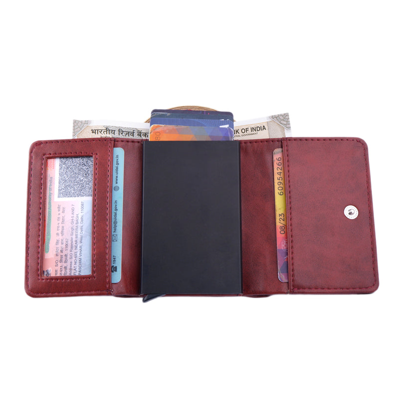 Wine Pop Up Card Holder Wallet For Men