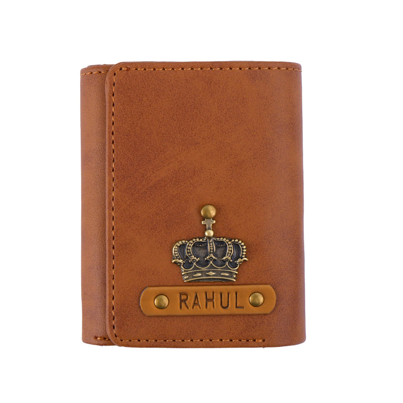 Tan Pop Up Card Holder Wallet For Men