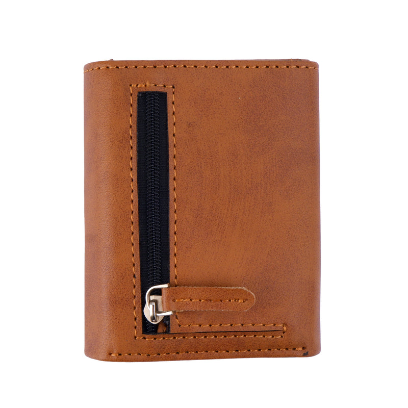 Tan Pop Up Card Holder Wallet For Men