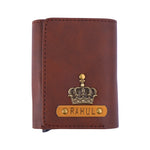 Dark Brown Pop Up Card Holder Wallet For Men