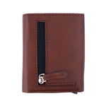 Dark Brown Pop Up Card Holder Wallet For Men