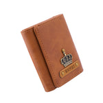 Tan Pop Up Card Holder Wallet For Men