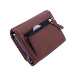 Dark Brown Pop Up Card Holder Wallet For Men