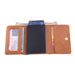 Tan Pop Up Card Holder Wallet For Men