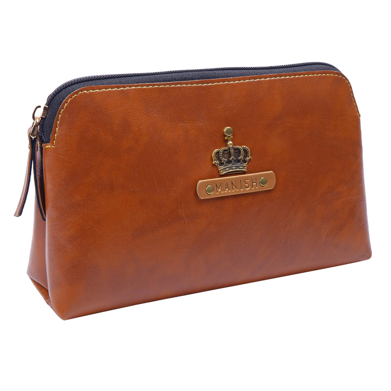 Tan Travel Pouch