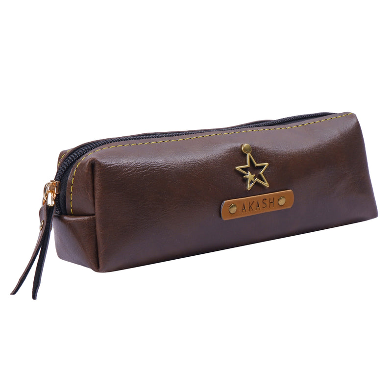 Dark Brown Pencil Pouch