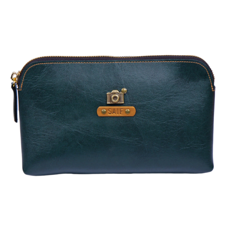 Forest Green Travel Pouch