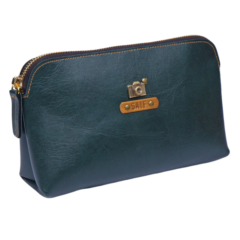 Forest Green Travel Pouch