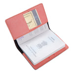 Personalized Peach Leather Finish Passport Cover