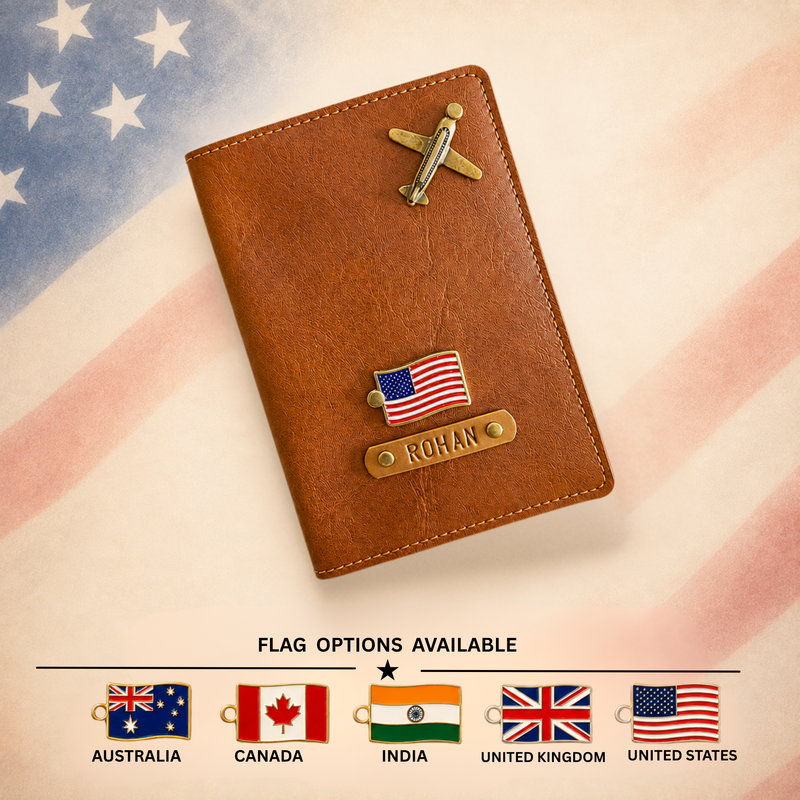 Personalized Passport Cover - Flag Edition