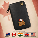 Zipper Travel Folder (Upto 3 Passports) - Flag Edition