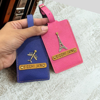 Personalised Set of 2 Luggage Tags ID Cards