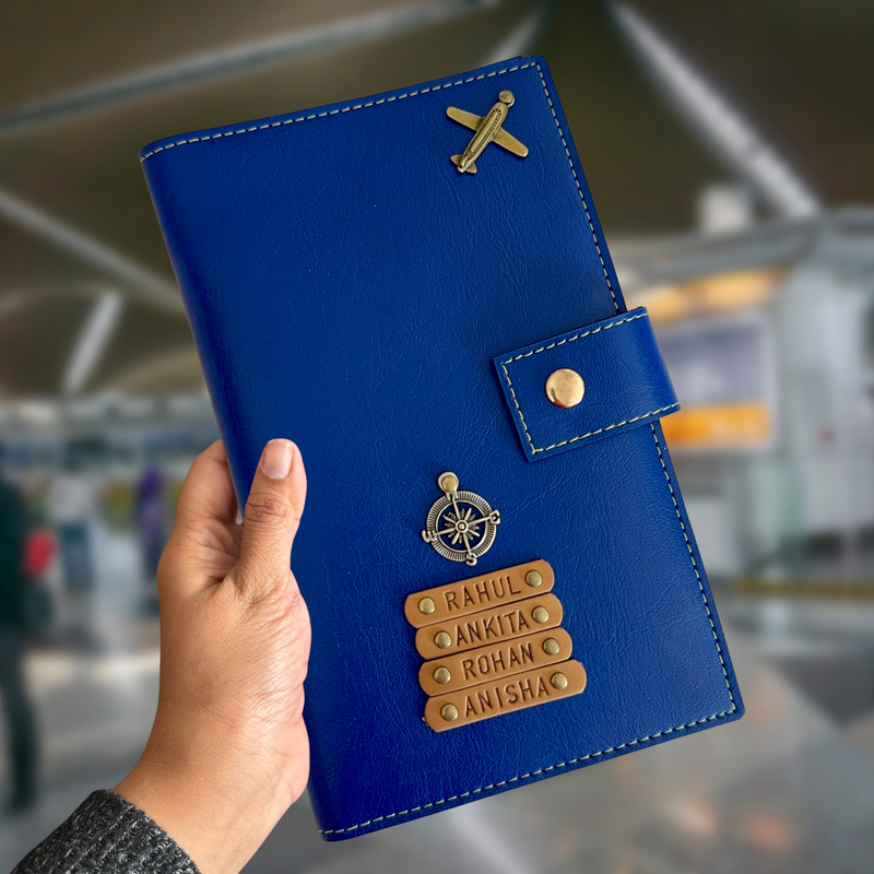 Family Travel Folder (Holds upto 6 Passports) - Laser Edition