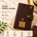 Family Travel Folder (Holds upto 6 Passports)